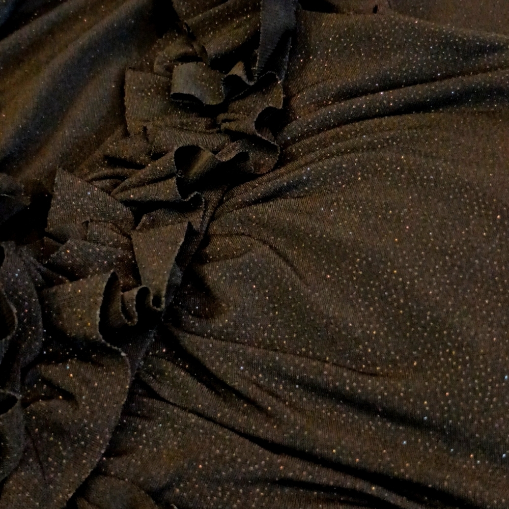 En Focus SZ 14 Black Sparkly Sleeveless Dress - Picture 7 of 7